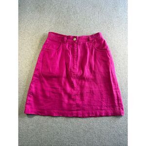 Lauren Ralph Lauren boho A-line linen mini skirt 6